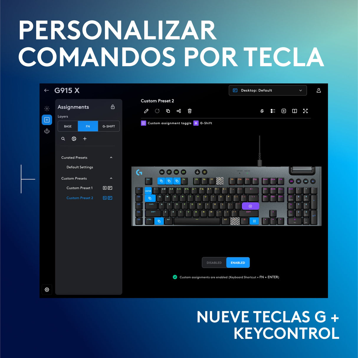 EAN 5099206124639 - Logitech G G915 X teclado Juego USB QWERTY Español Negro imagen 4