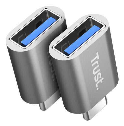 Adaptador Usb-C 3.2 Macho A Usb 3.2 Tipo A Hembra 10gb/S Pack 2 Uds Negro
