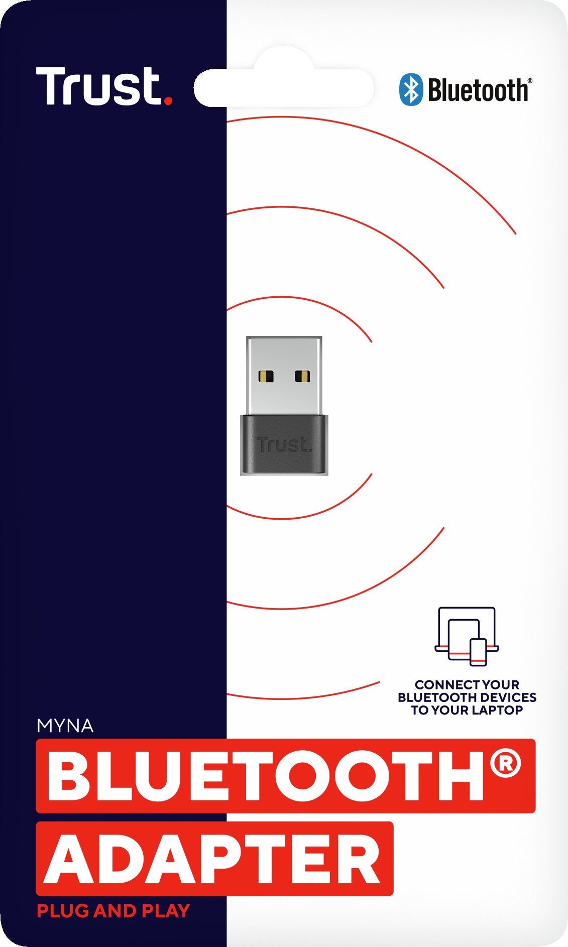 Adaptador Usb Bluetooth Trust Myna 3mbps