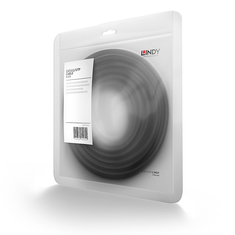 Lindy 48076 Cable De Red 0,5 M Cat6 U/Utp (Utp) Negro