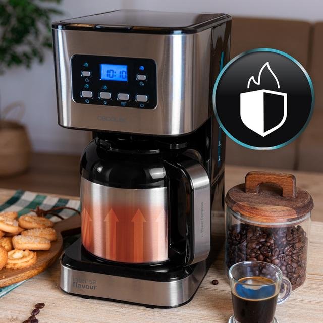 Cecotec Coffee 66 Drop & Térmico Time (Acero Inoxidable Negro, 950 Watt) 274