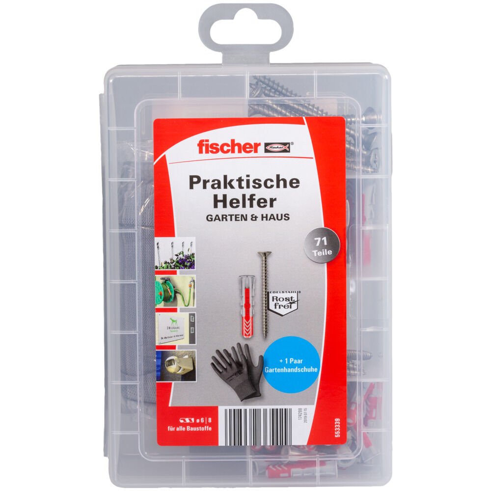 EAN 4048962365429 - Fischer 553339 tornillo de anclaje y taco 40 pieza(s) Juego de enchufes de pared y tornillos imagen 5