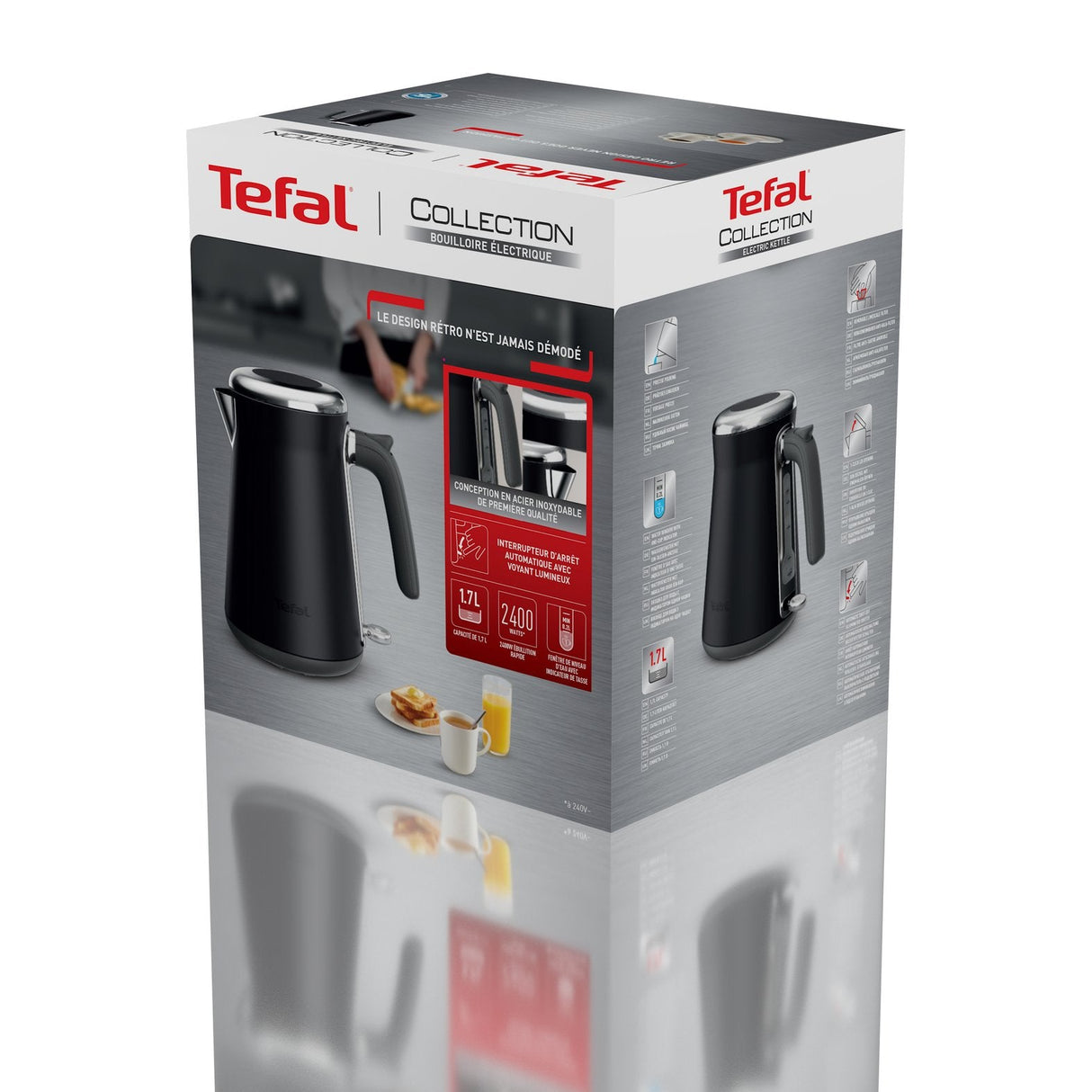 Tefal Collection Ki6668e0 Tetera Eléctrica 1,7 L 2400 W Negro