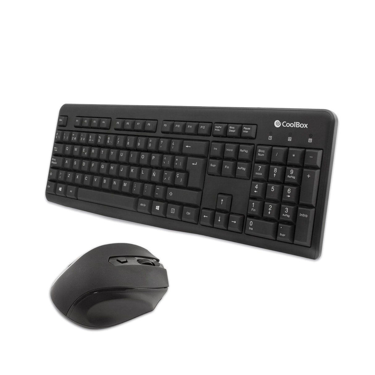 Teclado Español + Raton Coolbox Inalambrico Negro Coo Ktr 02w