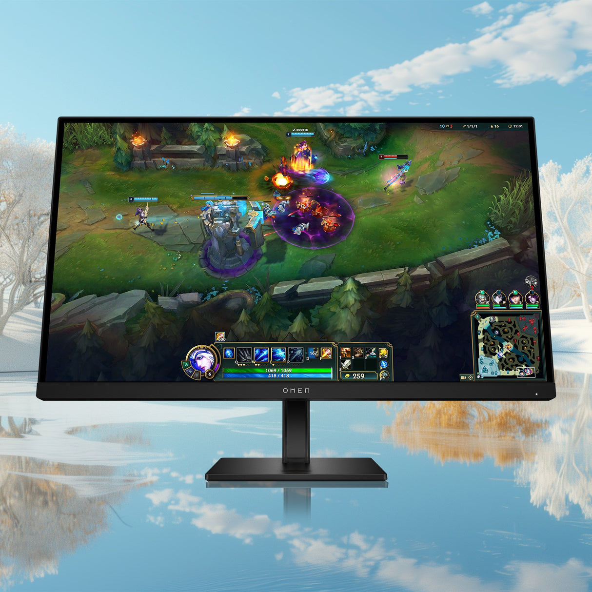 EAN 0198701662273 - HP OMEN AV4K1E9#ABB pantalla para PC 68,6 cm (27") 1920 x 1080 Pixeles Full HD LCD Negro imagen 4