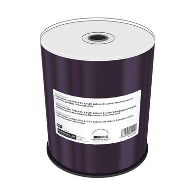 Mediarange Dvd+R 8.5gb 100pcs 8x Blanco Voll Bedruckbar Cakebo