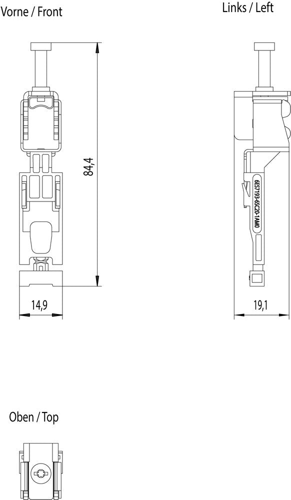 Siemens Siem 6es7193-6sc20-1am0 Simatic Et 200sp Schirmanschluss Schirmungsset