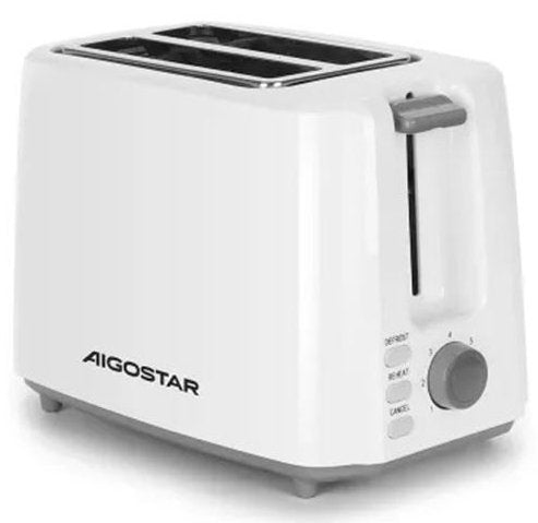 Tostador Con Potencia Ajustable 750w Blanco Aigostar