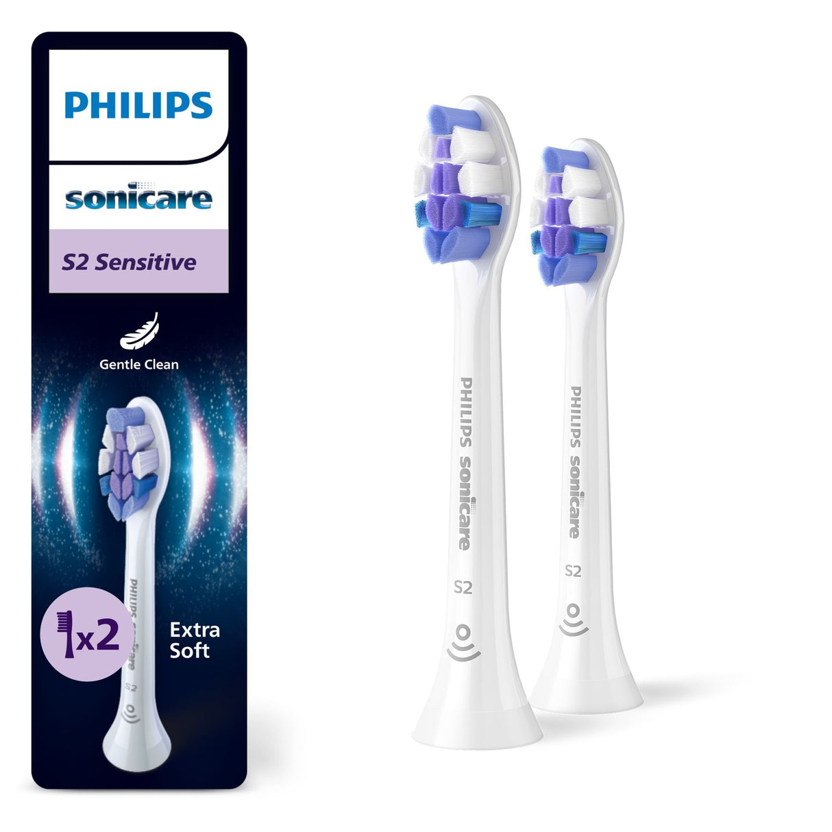 Philips Sensitive Hx6052/87 Pack De 2 Cabezales De Cepillado