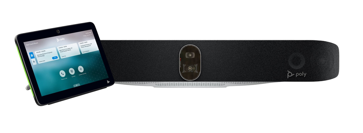 Hp Poly Studio X72 Barra De Vídeo All-In-One (Barra De Vídeo Controlador Táctil Poly Tc10) Certificado Por Zoom Certificado Para Equipos De Microsoft Negro Power Adapter Included