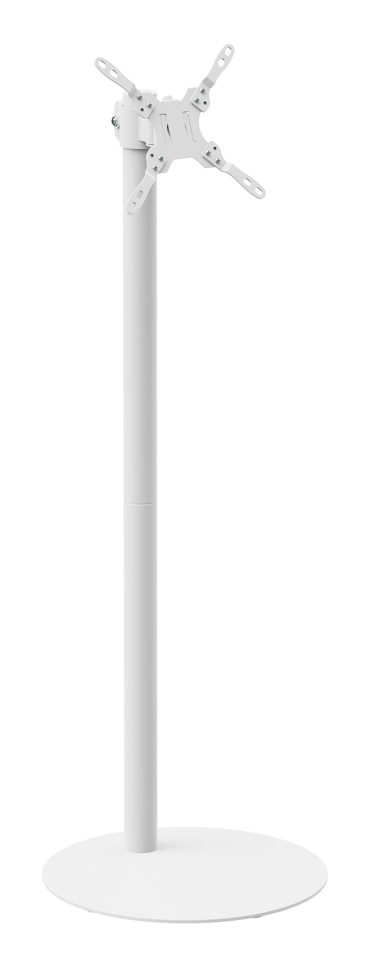 M Pro Series - Single Pole Floorbase 2 White