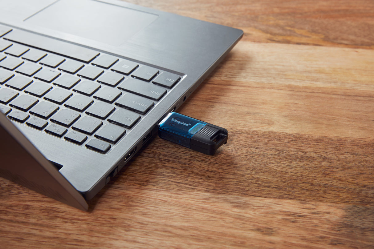 EAN 0740617330656 - Kingston Technology DataTraveler 80 M unidad flash USB USB Tipo C 3.2 Gen 1 (3.1 Gen 1) Negro, Azul imagen 8