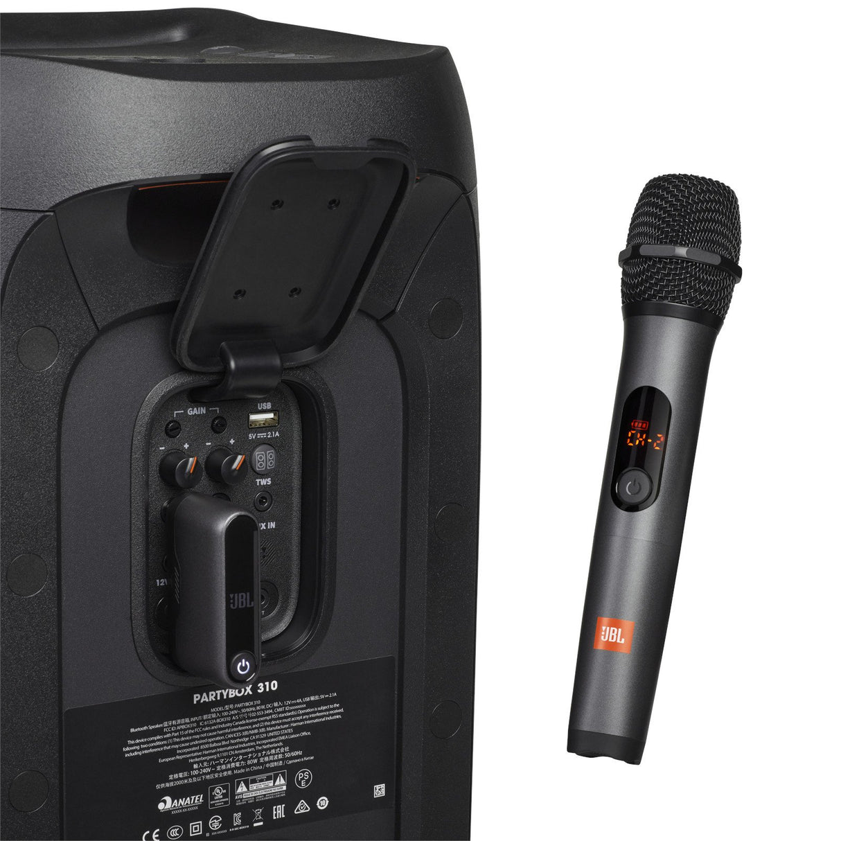 EAN 6925281981425 - JBL JBLWIRELESSMIC micrófono Negro Micrófono para karaoke imagen 5