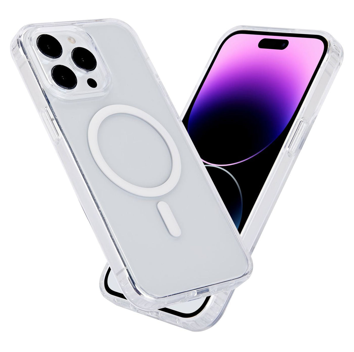 Berlin Iphone 15 Pro Hybrid - Case For Magsafe Charging - Clear Acrylic And Tpu Telfusiph