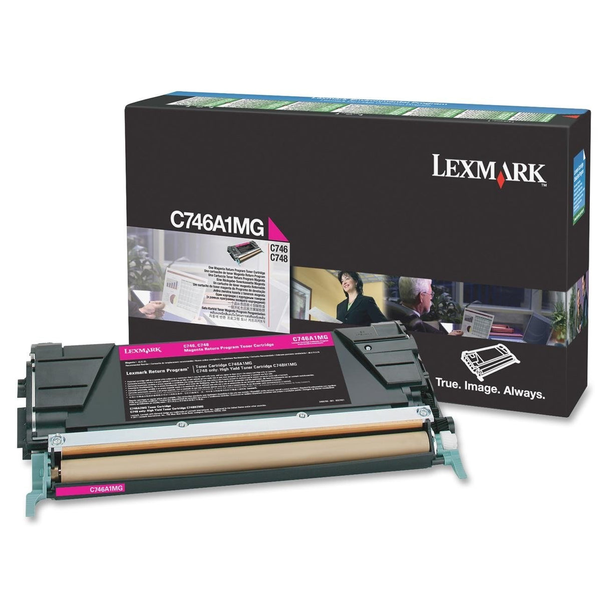 EAN 0734646319768 - Lexmark C746A1MG cartucho de tóner 1 pieza(s) Original Magenta imagen 1