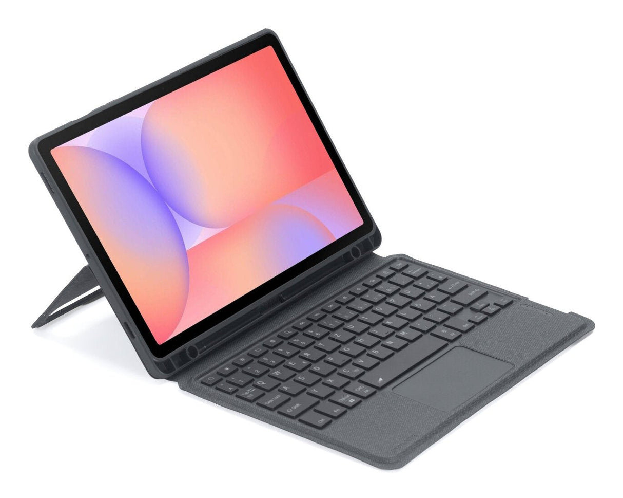 4smarts Tastatur Funda Solid Pro Qwertz Para Samsung Galaxy Tab S10 Lite, Grafit