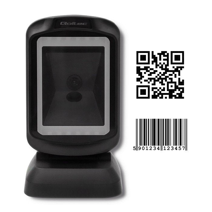 EAN 5901878508641 - Qoltec 50864 lector de código de barras Lector de códigos de barras fijo 1D/2D LED Negro imagen 3