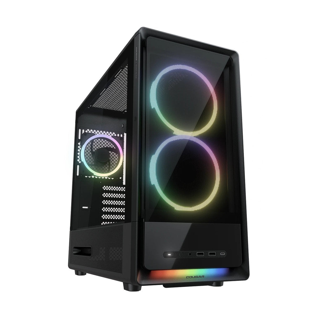 Caja Pc Cougar Midi-Tower Duoface Pro Argb, Negro