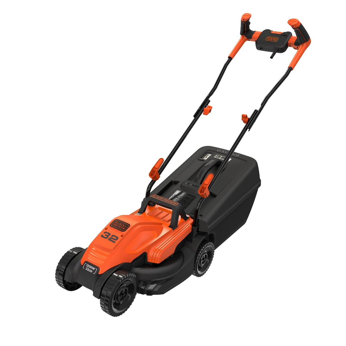 Cortacésped Black+Decker Bemw451bh-Qs De Empuje A Gasolina Corriente Alterna Negro, Naranja Naranja/Negro