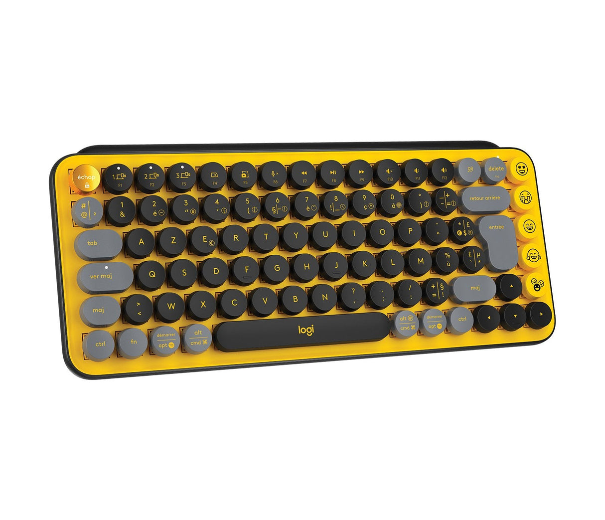 EAN 5099206101142 - Logitech 920-010722 teclado Universal RF Wireless + Bluetooth AZERTY Francés Negro, Gris, Amarillo imagen 5