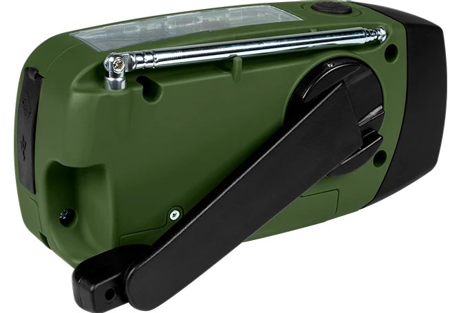 Radio Thomson Con Linterna De Emergencia Verde Y Negra Rt260