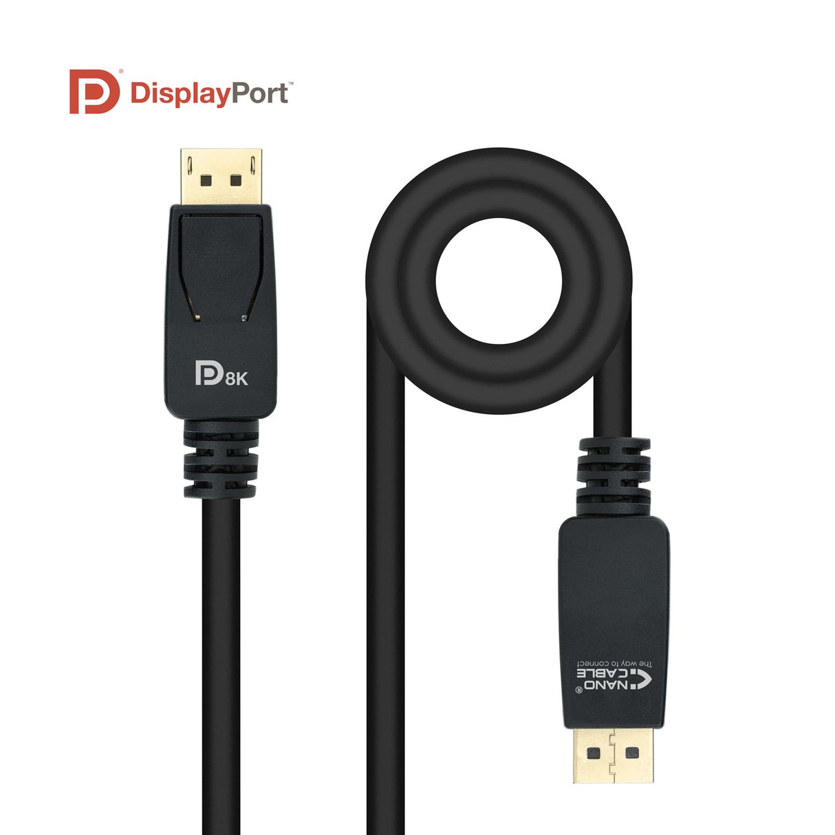 EAN 8433281009950 - Nanocable 10.15.2503 cable DisplayPort 3 m Negro imagen 2