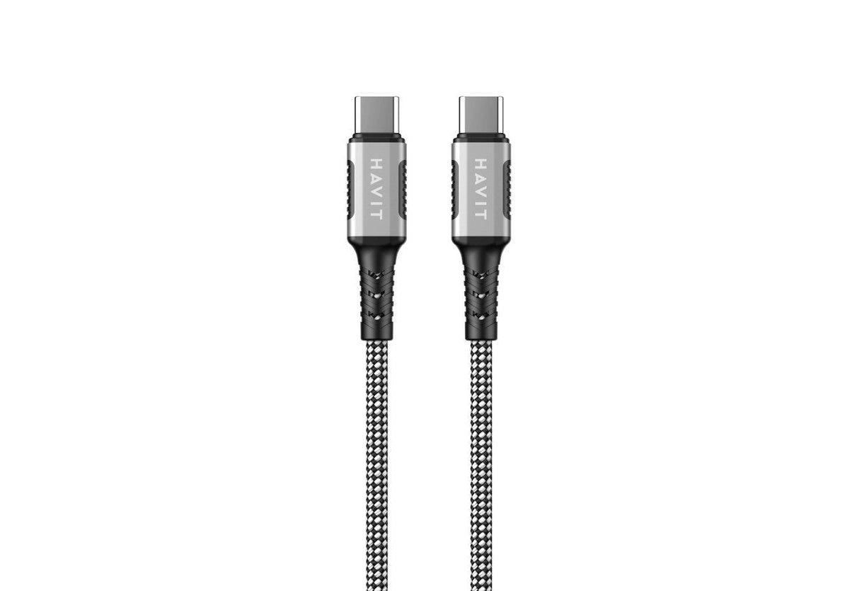 EAN 6939119077549 - Havit 6939119077549 cable USB 1 m USB C Negro, Plata, Blanco imagen 1