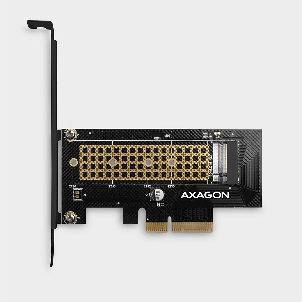 Axagon Pcem2-N Tarjeta Pcie X4, 1 Ranura M.2 Nvme M-Key, Sp Y Lp