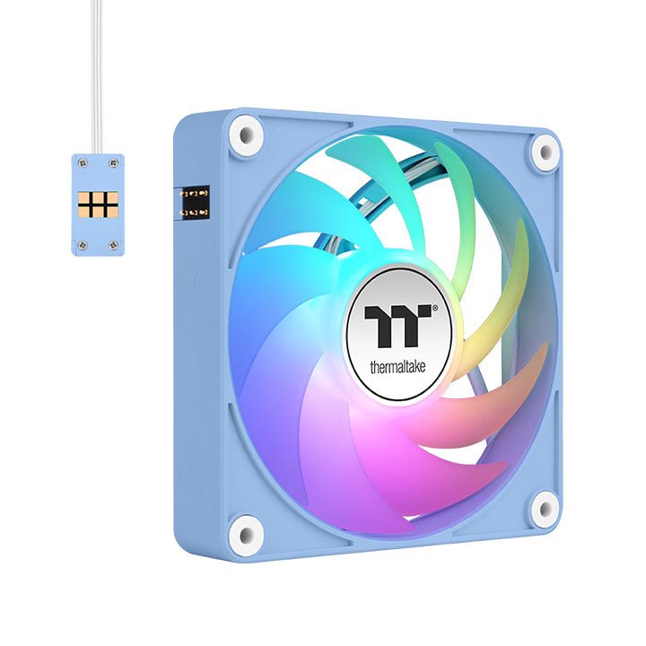 Ventilador Pc Thermaltake Ct140 Ex Argb Sync Cooling Fan Azul Claro, Paquete De 3 Cl-F197-Pl14bu-A