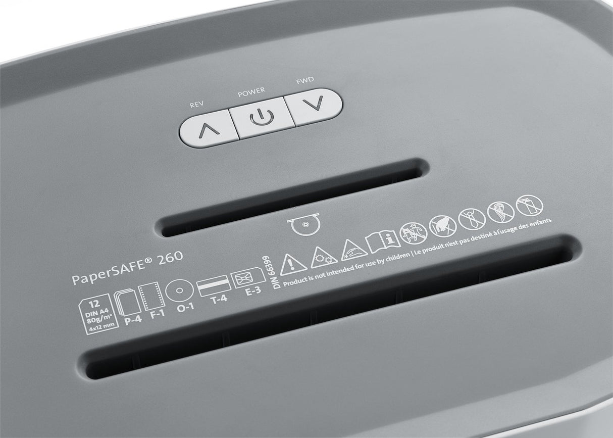 EAN 4009729074251 - Dahle PaperSAFE 260 triturador de papel Corte en partículas 60 dB 4,8 cm Gris, Blanco imagen 9