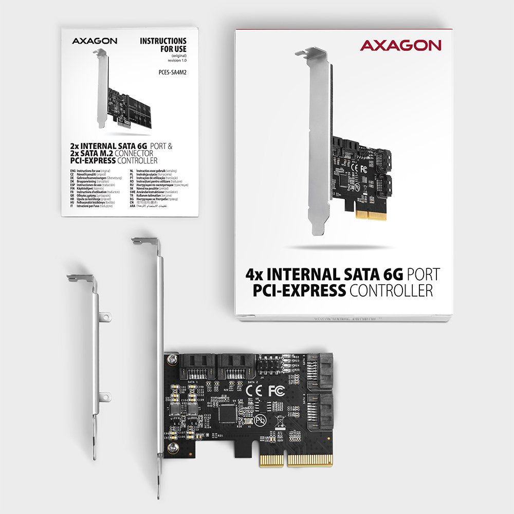 EAN 8595247906977 - Axagon PCES-SA4X4 tarjeta y adaptador de interfaz Interno SATA imagen 5