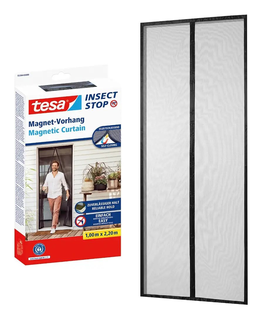 Tesa 55374-00000-00 Red Anti Mosquitos Puerta Antracita 0,8x2,0m