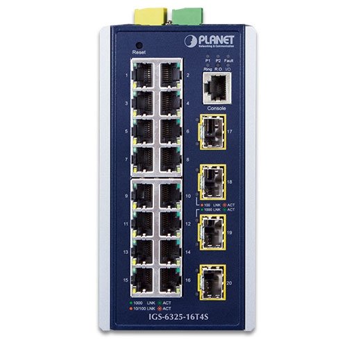 EAN 4711605285261 - PLANET IGS-6325-16T4S switch Gestionado L3 Gigabit Ethernet (10/100/1000) Azul, Gris imagen 2