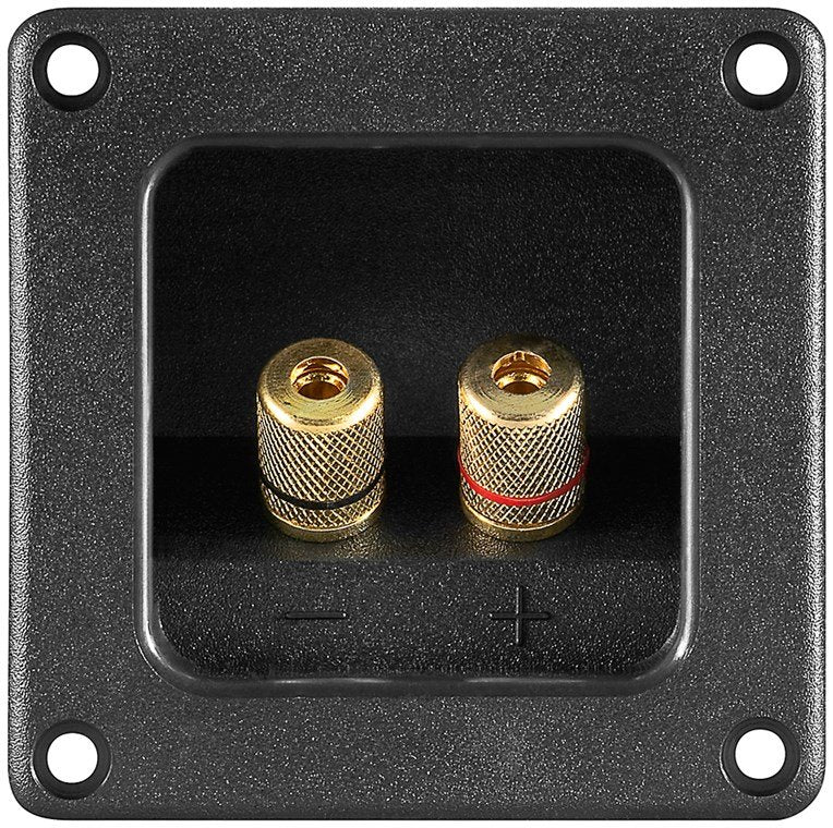 Terminal De Altavoz - 75.9 X 75.9 Mm 2 Conectores , Cuadrado