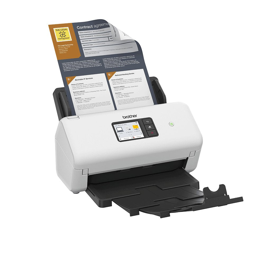 EAN 4977766838443 - Brother ADS-4550W Escáner con alimentador automático de documentos (ADF) 600 x 600 DPI Negro, Blanco imagen 6