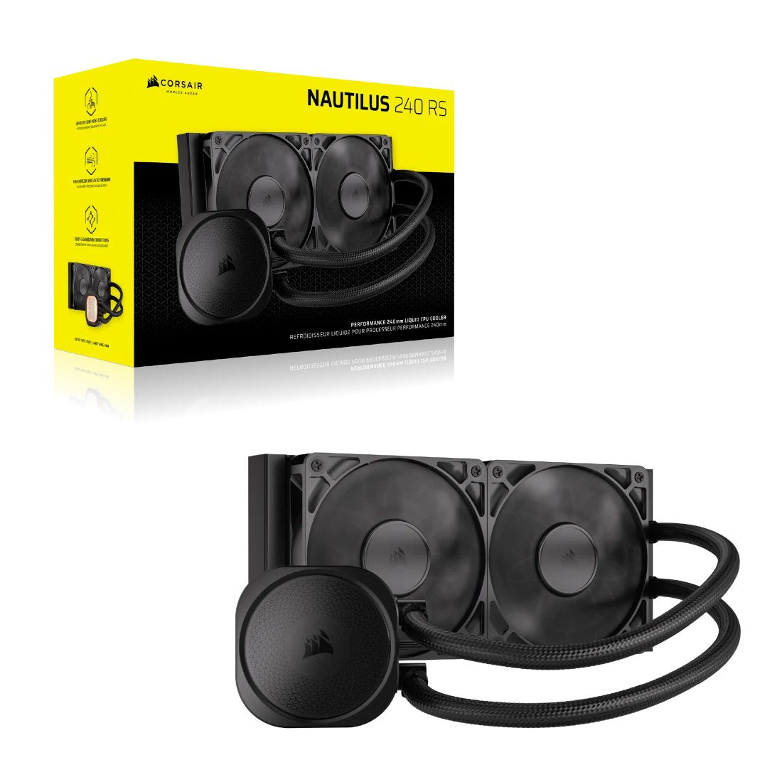EAN 0840006687528 - Corsair Nautilus 240 RS Placa base Sistema de refrigeración líquida todo en uno Negro imagen 13