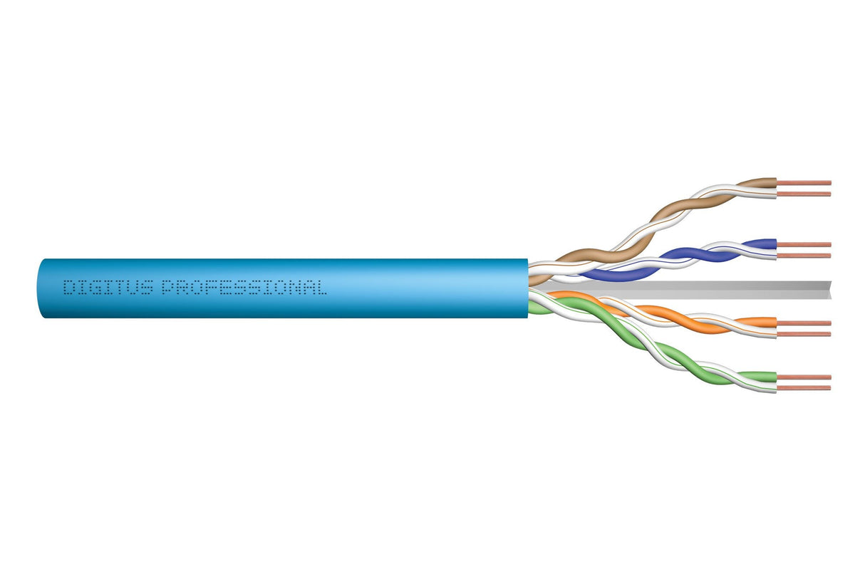 EAN 4016032441915 - Digitus DK-1615-A-VH-5 cable de red Azul 500 m Cat6a U/UTP (UTP) imagen 1