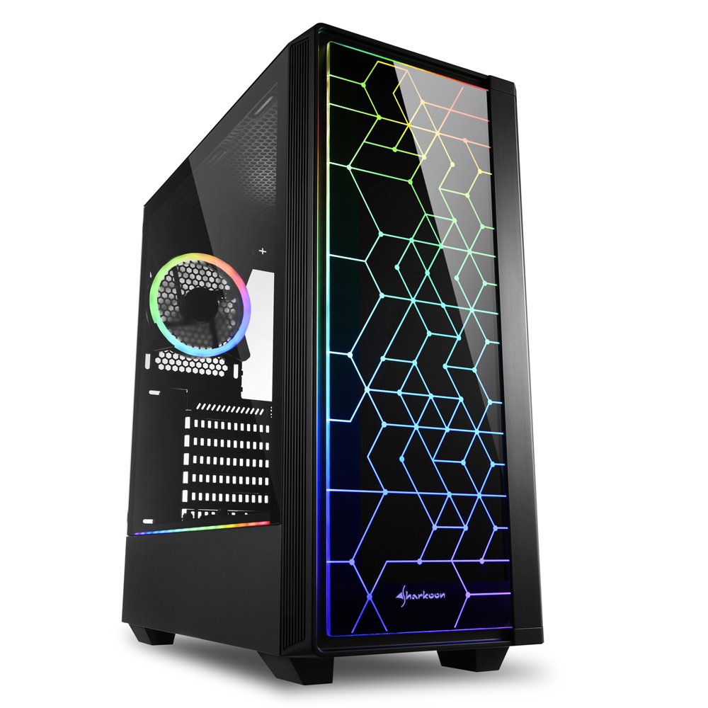 EAN 4044951028153 - Sharkoon RGB LIT 100 Midi Tower Negro imagen 1