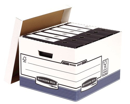 Fellowes Contenedor De Archivos Tamaño Folio Azul