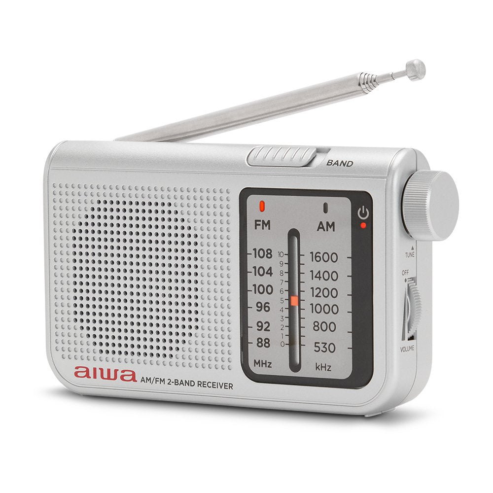 Radio Portátil Aiwa Rs-55sl Plata