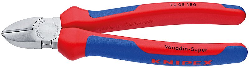Alicates Knipex 70 05 140, De Corte Rojo/Azul