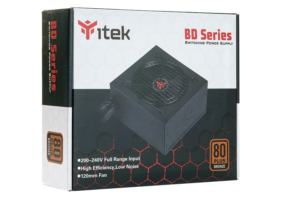 Fuente De Alimentación Itek Bd500 500 W 24-Pin Atx Atx Negro