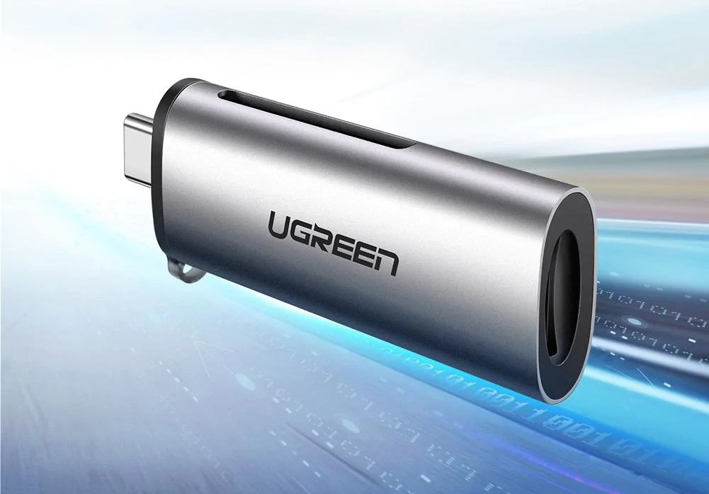 Lector De Tarjetas Externo Ugreen Usb-C Para Tf/Sd