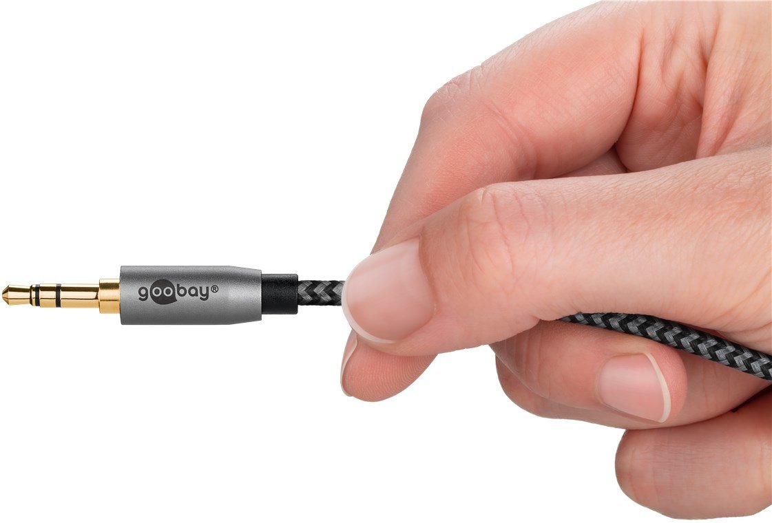 EAN 4040849652783 - Goobay 65278 cable de audio 1 m 3,5mm TRS Negro, Plata imagen 5