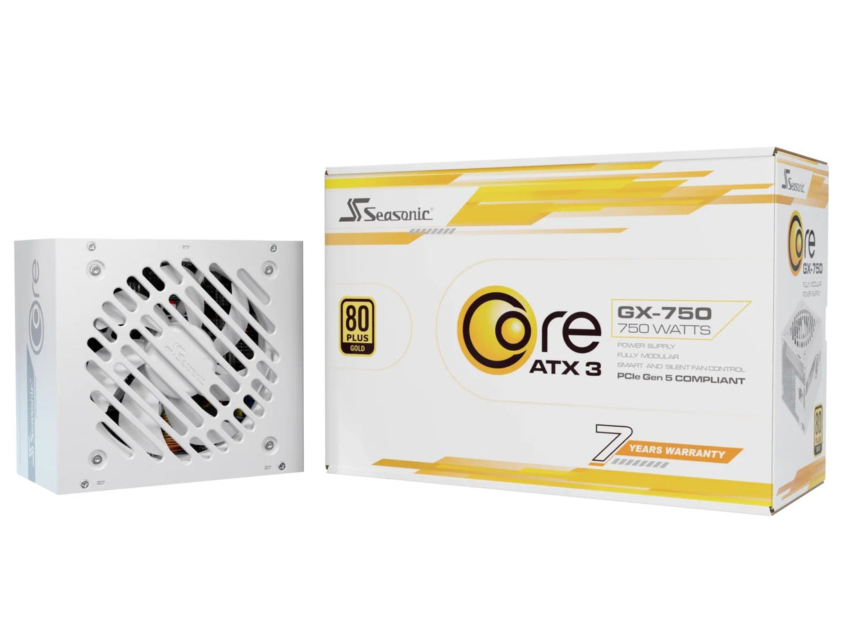 EAN 4711173878711 - Seasonic CORE GX-750 unidad de fuente de alimentación 750 W 20+4 pin ATX ATX Blanco imagen 1