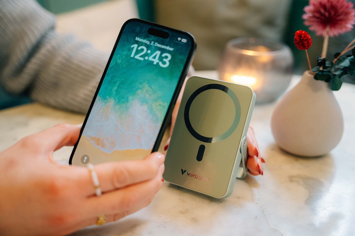 EAN 0023942322672 - Verbatim Charge 'n' Go Magnetic Wireless Polímero de litio 10000 mAh Cargador inalámbrico Rosa imagen 7