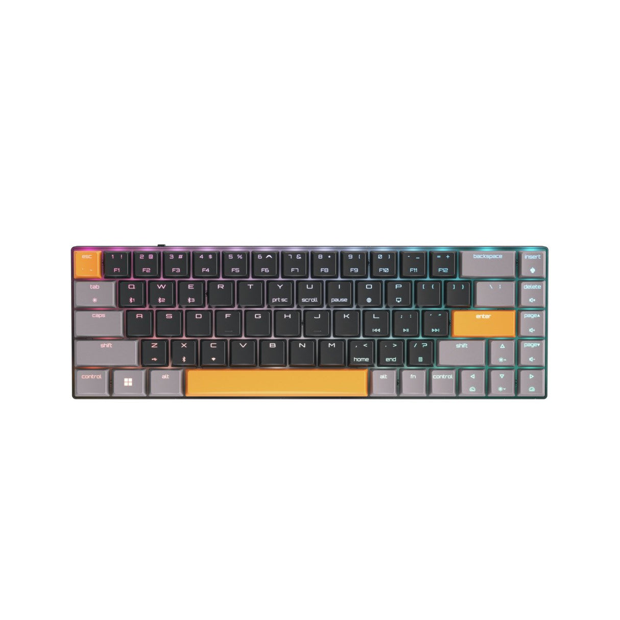 EAN 0840183607043 - CHERRY MX-LP 2.1 Compact Wireless teclado Juego RF Wireless + Bluetooth QWERTY Inglés de EE. UU. Negro imagen 1