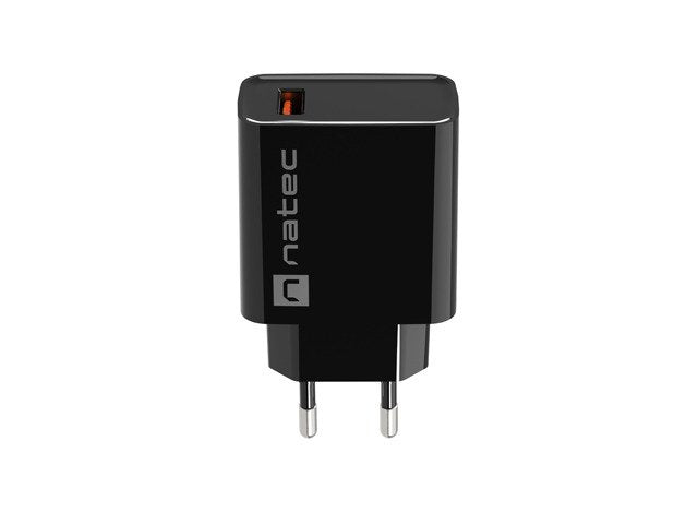 Cargador Usb Natec Ribera 18w Usb-A Negro