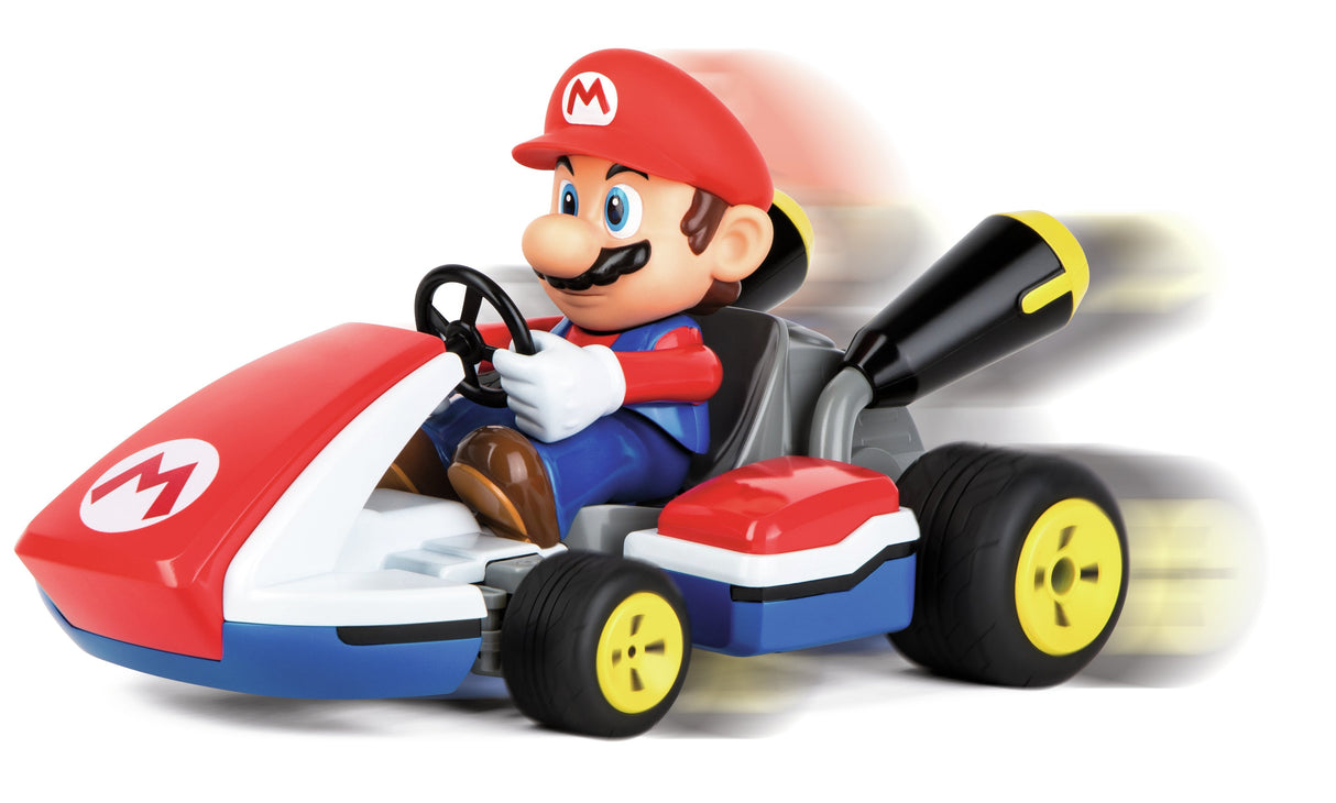 Carrera Rc Mario Kart - Mario Race Kart Con Sonido Rojo / Azul