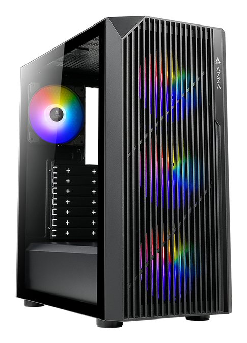 Azza Source Miditower Gaming Schwarz Csaz-203a02 Retail